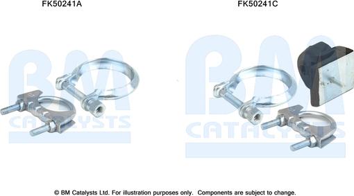 BM Catalysts FK50241 - Монтажный комплект, труба выхлопного газа abcparts.ee
