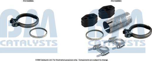 BM Catalysts FK15089 - Монтажный комплект, сажевый / частичный фильтр abcparts.ee