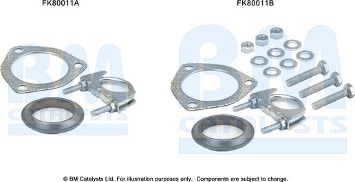 BM Catalysts FK80011 - Монтажный комплект, катализатор abcparts.ee