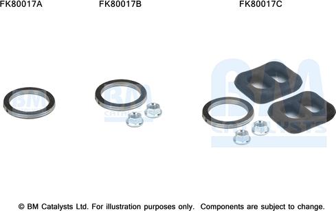 BM Catalysts FK80017 - Монтажный комплект, катализатор abcparts.ee