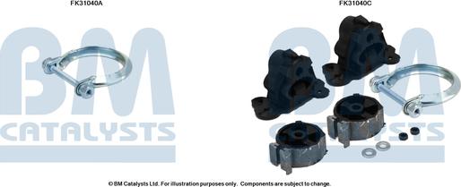 BM Catalysts FK31040 - Монтажный комплект, катализатор abcparts.ee