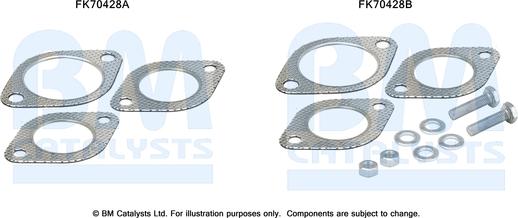 BM Catalysts FK70428 - Монтажный комплект, труба выхлопного газа abcparts.ee