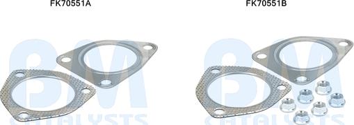 BM Catalysts FK70551 - Монтажный комплект, труба выхлопного газа abcparts.ee