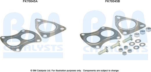 BM Catalysts FK70045 - Монтажный комплект, труба выхлопного газа abcparts.ee