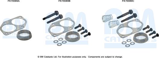 BM Catalysts FK70089 - Монтажный комплект, труба выхлопного газа abcparts.ee
