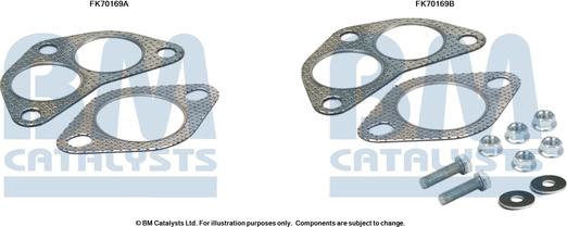 BM Catalysts FK70169 - Монтажный комплект, труба выхлопного газа abcparts.ee