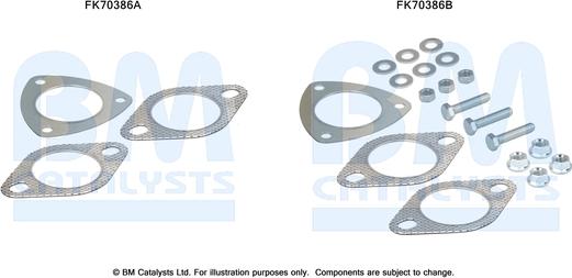 BM Catalysts FK70386 - Монтажный комплект, труба выхлопного газа abcparts.ee