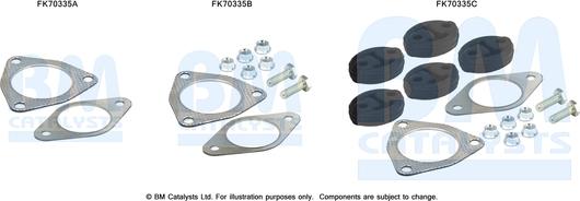BM Catalysts FK70335 - Монтажный комплект, труба выхлопного газа abcparts.ee