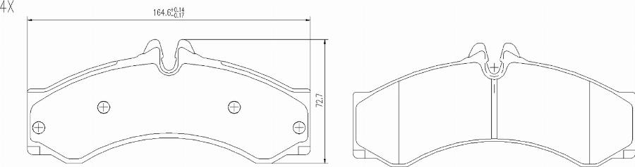 BOGAP A8210173 - Тормозные колодки, дисковые, комплект abcparts.ee