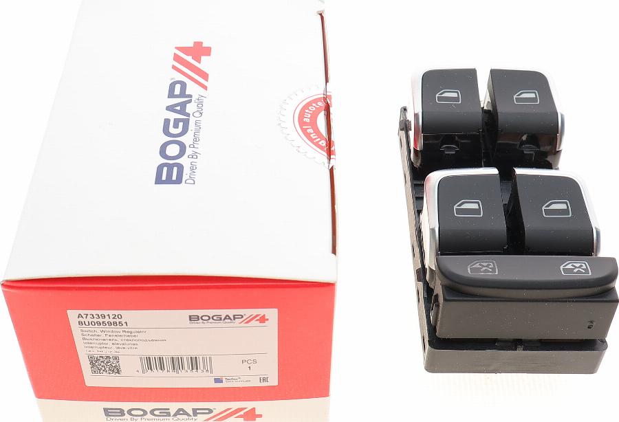 BOGAP A7339120 - Выключатель, стеклоподъемник abcparts.ee