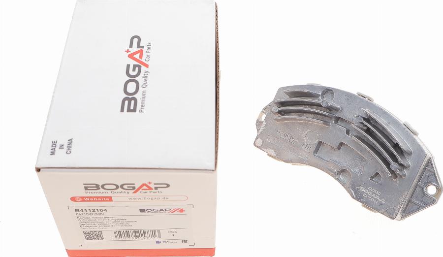 BOGAP B4112104 - Сопротивление, реле, вентилятор салона abcparts.ee