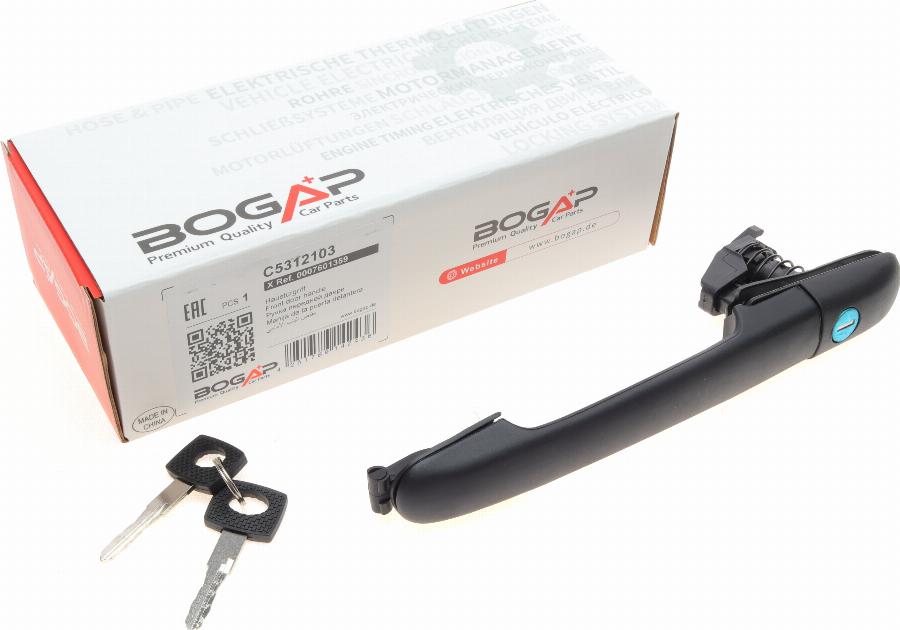 BOGAP C5312103 - Uksekäepide abcparts.ee