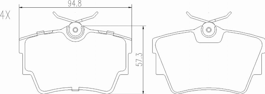BOGAP L8210122 - Тормозные колодки, дисковые, комплект abcparts.ee