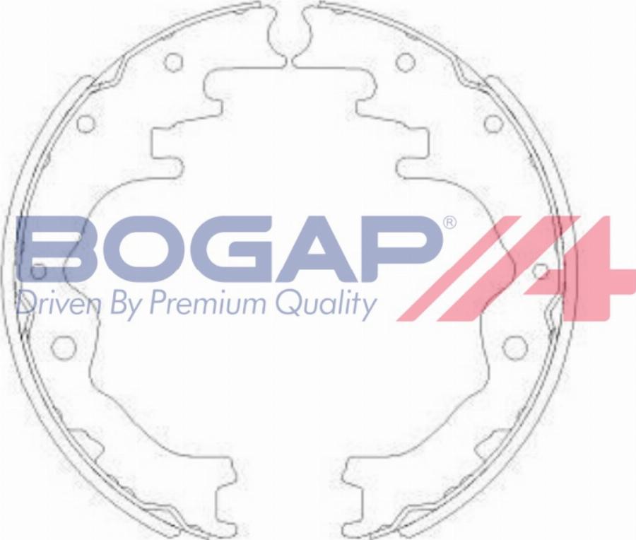 BOGAP M8213100 - Комплект тормозных колодок, барабанные abcparts.ee