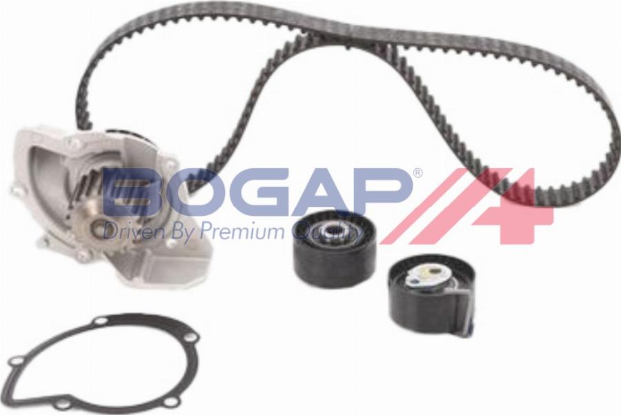 BOGAP P4234115 - Водяной насос + комплект зубчатого ремня ГРМ abcparts.ee