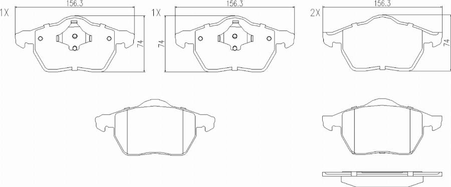 BOGAP V8210110 - Тормозные колодки, дисковые, комплект abcparts.ee