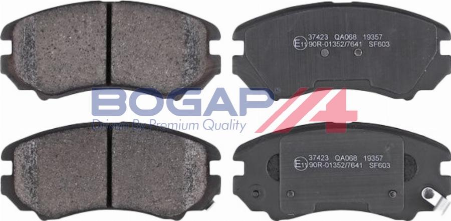BOGAP Y8210290 - Тормозные колодки, дисковые, комплект abcparts.ee