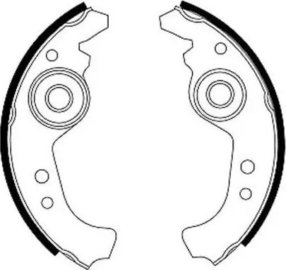 BÖLK BOL-E111414 - Комплект тормозных колодок, барабанные abcparts.ee