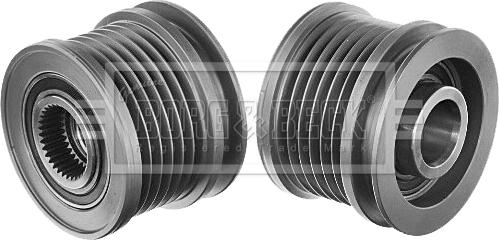 Borg & Beck BBA5063 - Шкив генератора, муфта abcparts.ee