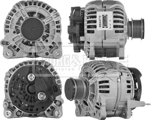 Borg & Beck BBA2775 - Генератор abcparts.ee