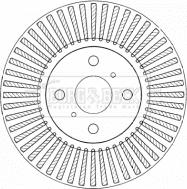 Borg & Beck BBD4559 - Тормозной диск abcparts.ee