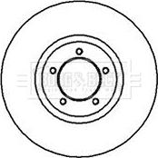 Borg & Beck BBD4665 - Тормозной диск abcparts.ee