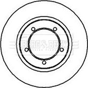 Borg & Beck BBD4045 - Тормозной диск abcparts.ee