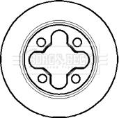 Borg & Beck BBD4047 - Тормозной диск abcparts.ee