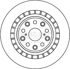 Borg & Beck BBD5961S - Тормозной диск abcparts.ee