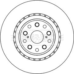 BENDIX 521265 - Тормозной диск abcparts.ee