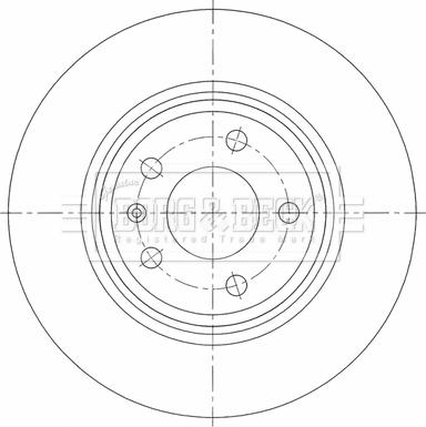 Borg & Beck BBD5462 - Тормозной диск abcparts.ee