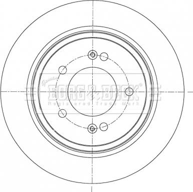 Borg & Beck BBD5418 - Тормозной диск abcparts.ee