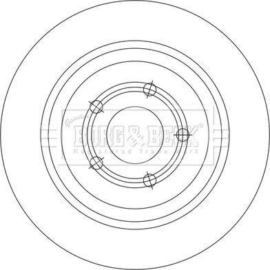 Borg & Beck BBD5553 - Тормозной диск abcparts.ee