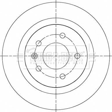 Borg & Beck BBD5501 - Тормозной диск abcparts.ee