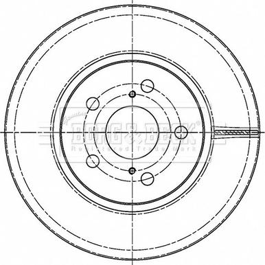 Borg & Beck BBD5502 - Тормозной диск abcparts.ee