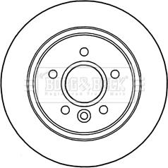 Borg & Beck BBD5306 - Тормозной диск abcparts.ee