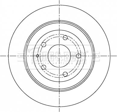 Borg & Beck BBD5303 - Тормозной диск abcparts.ee