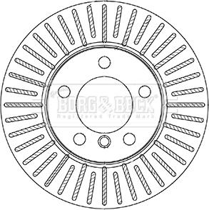 Borg & Beck BBD5337 - Тормозной диск abcparts.ee