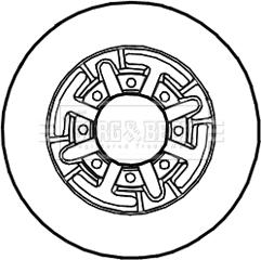 Borg & Beck BBD5258 - Тормозной диск abcparts.ee