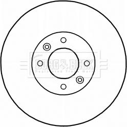 Borg & Beck BBD5234 - Тормозной диск abcparts.ee