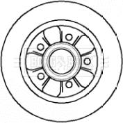 Borg & Beck BBD5742S - Тормозной диск abcparts.ee