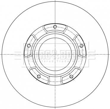 Borg & Beck BBD6073S - Тормозной диск abcparts.ee