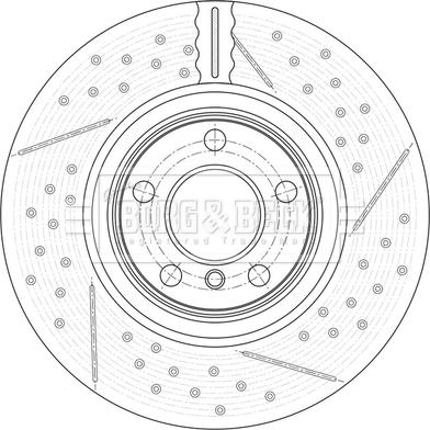 Borg & Beck BBD7008S - Тормозной диск abcparts.ee