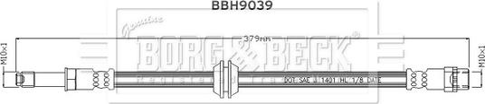 Borg & Beck BBH9039 - Тормозной шланг abcparts.ee