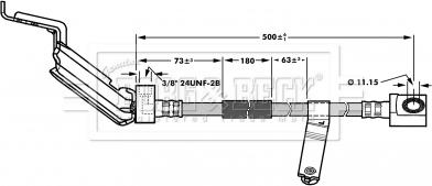 Borg & Beck BBH6930 - Тормозной шланг abcparts.ee