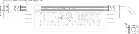 Borg & Beck BBH8934 - Тормозной шланг abcparts.ee