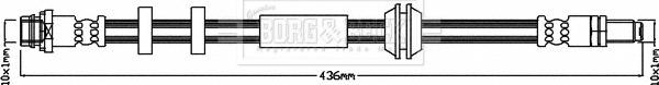 Borg & Beck BBH8401 - Тормозной шланг abcparts.ee