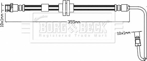 Borg & Beck BBH8592 - Тормозной шланг abcparts.ee