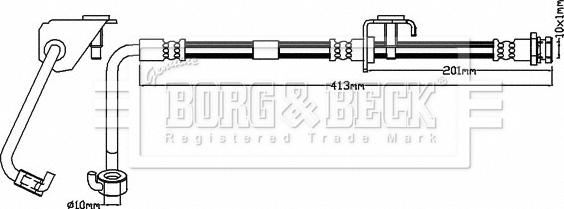 Borg & Beck BBH8627 - Тормозной шланг abcparts.ee