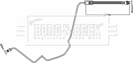 Borg & Beck BBH8817 - Тормозной шланг abcparts.ee